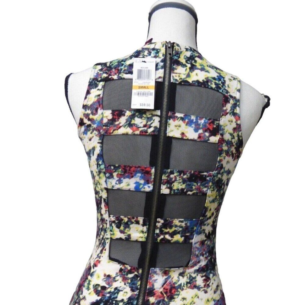 $59.00 Material Girl Junior’s Sleeveless Floral Print Bodyco, Multi, Size S - Picture 3 of 14